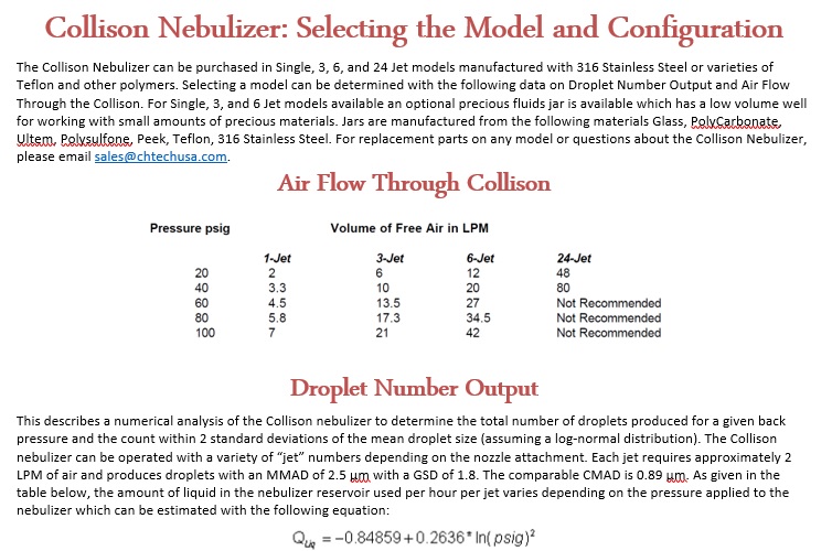 Collison Model Info